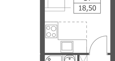 Студия, 18&nbsp;м²