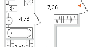 1-к. квартира, 40&nbsp;м²