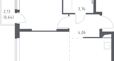 Студия, 39&nbsp;м²