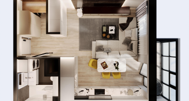1-к. квартира, 37&nbsp;м²