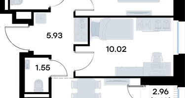 2-к. квартира, 48 м²