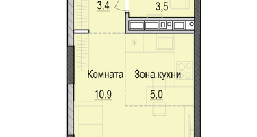 Студия, 22&nbsp;м²
