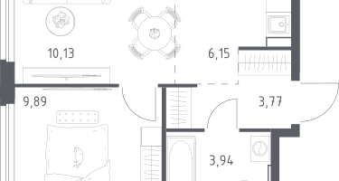 Студия, 33&nbsp;м²