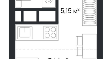Студия, 18&nbsp;м²