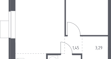 Студия, 40&nbsp;м²