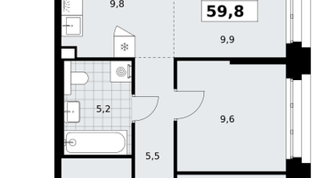 3-к. квартира, 59&nbsp;м²