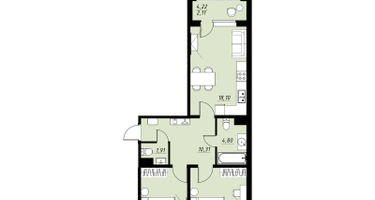 2-к. квартира, 64&nbsp;м²