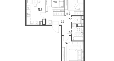 3-к. квартира, 71&nbsp;м²
