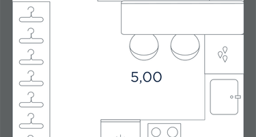 1-к. квартира, 27 м²