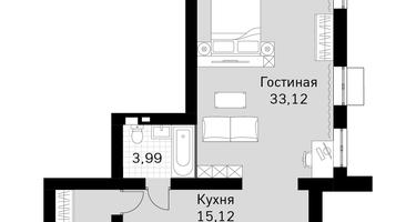 2-к. квартира, 65 м²