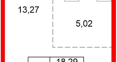 Студия, 25&nbsp;м²