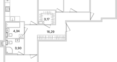 4-к. квартира, 105&nbsp;м²