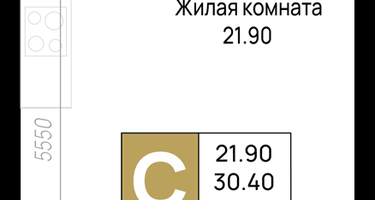 Студия, 32&nbsp;м²