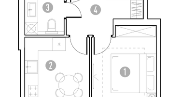 1-к. квартира, 33&nbsp;м²