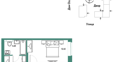 2-к. квартира, 37&nbsp;м²