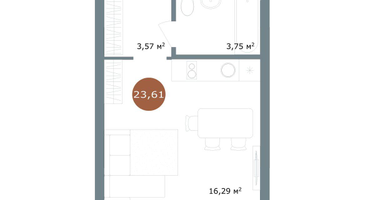 Студия, 23&nbsp;м²