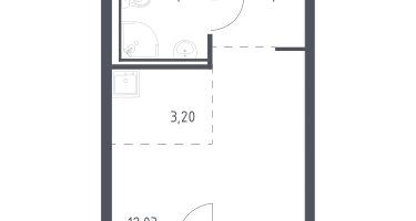 Студия, 22&nbsp;м²