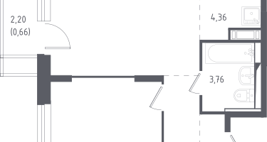 Студия, 41&nbsp;м²