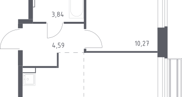 Студия, 34&nbsp;м²