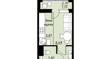 Студия, 20&nbsp;м²