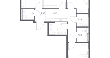 3-к. квартира, 78&nbsp;м²