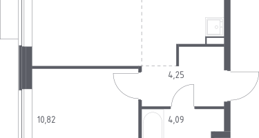 Студия, 36&nbsp;м²