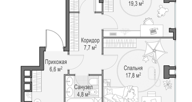 3-к. квартира, 150 м²