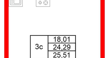 Студия, 24&nbsp;м²