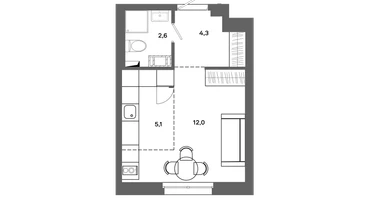 Студия, 24&nbsp;м²