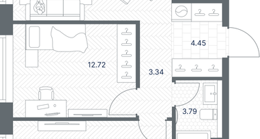 2-к. квартира, 64 м²