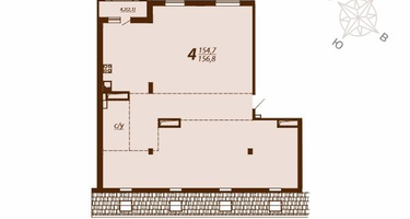 4-к. квартира, 156&nbsp;м²