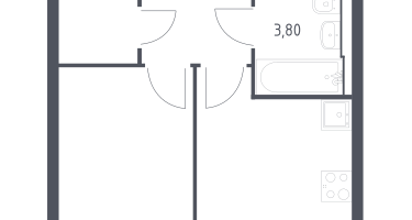 1-к. квартира, 32&nbsp;м²