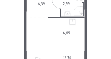 Студия, 26&nbsp;м²