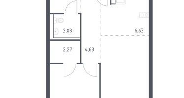 Студия, 48&nbsp;м²