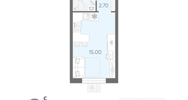 Студия, 21&nbsp;м²