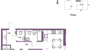 3-к. квартира, 58&nbsp;м²