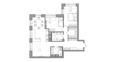 3-к. квартира, 90 м²