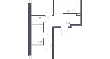 Студия, 58&nbsp;м²