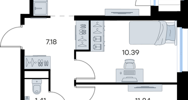 2-к. квартира, 51&nbsp;м²