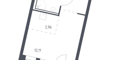Студия, 23&nbsp;м²