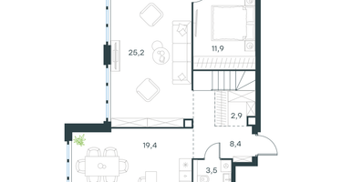 4-к. квартира, 115&nbsp;м²