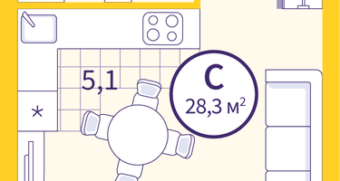 Студия, 26&nbsp;м²