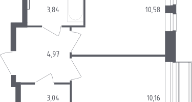 1-к. квартира, 32&nbsp;м²