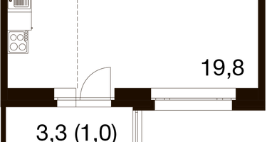 Студия, 32&nbsp;м²