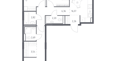 Студия, 73&nbsp;м²