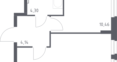 1-к. квартира, 35&nbsp;м²