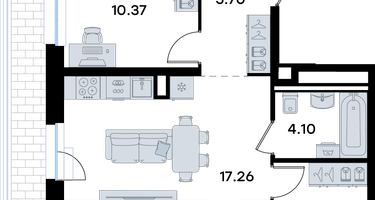 4-к. квартира, 78&nbsp;м²