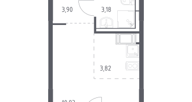 Студия, 22&nbsp;м²