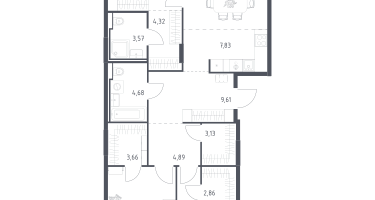 Студия, 103&nbsp;м²