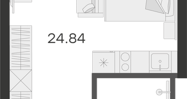 Студия, 29&nbsp;м²